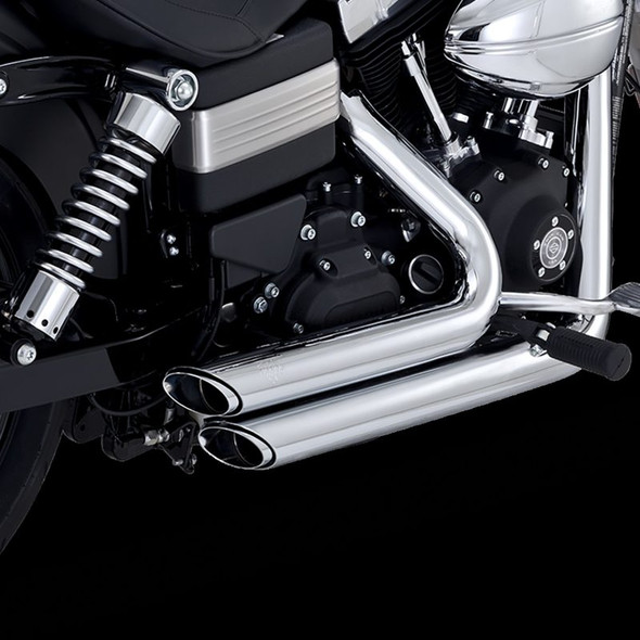 Vance & Hines HD Dyna 12-17 Shortshots Staggered Chrome PCX Full System Exhaust 17327