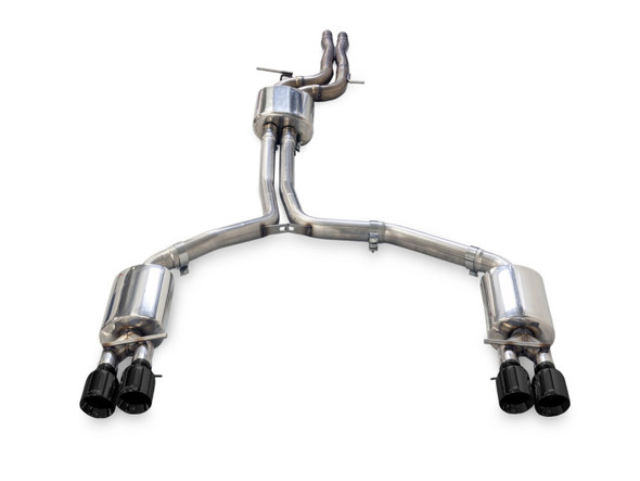 AWE Tuning Audi C7.5 A7 3.0T Touring Edition Exhaust - Quad Outlet Diamond Black Tips 3015-43074
