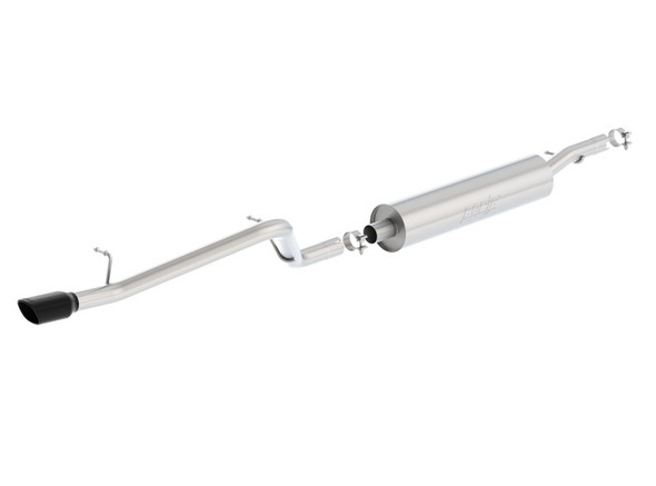 Borla 12-16 Jeep Wrangler V6 4WD Dirt Sport Cat-Back 2.5in Single Square Rolled Angle Cut Rear 140479BC