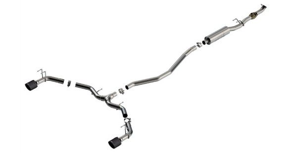 Borla 2023 Integra/22-23 Civic Si 1.5L 4 CYL. MT FWD 4DR 2.50in S-Type Catback Exhaust Carbon Fiber 140922CFBA
