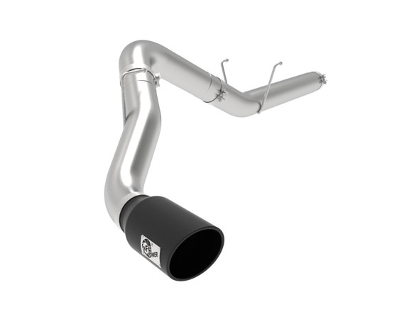 aFe ATLAS 5in Alum Steel DPF-Back Exhaust System w/Black Tip 19-20 Ram Diesel Trucks L6-6.7L (td) 49-02075-B