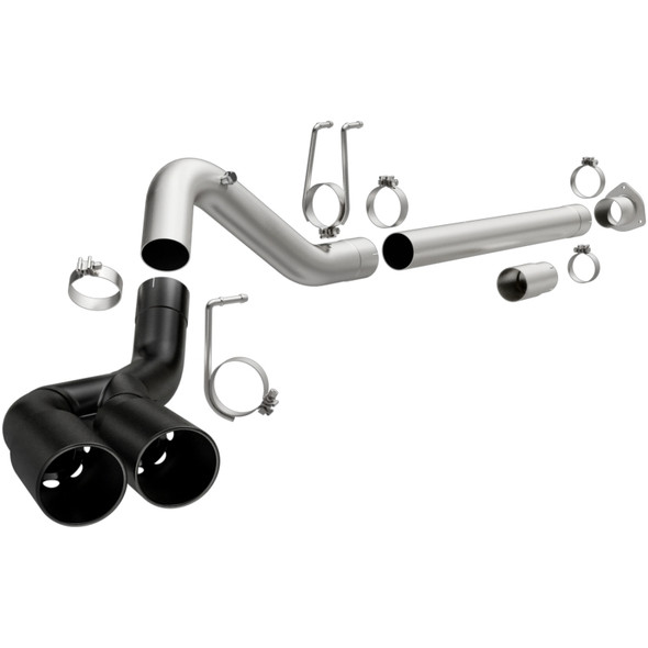 MagnaFlow 08-18 Ford F-250/F-350/F-450 4.6L/6.7 DPF-Back Black 4in Dual Single Rear Exit 17068
