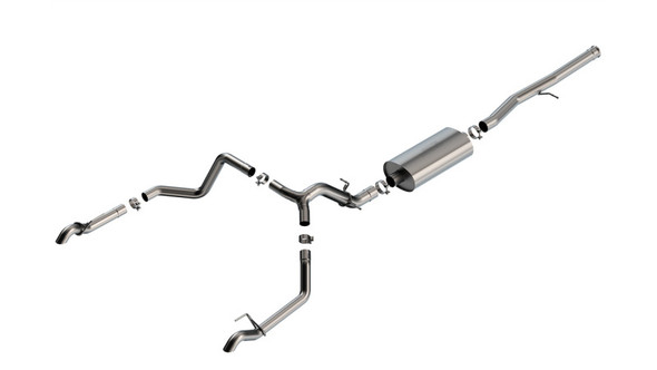 Borla 22-23 Chevrolet Silverado 1500 ZR2 &amp; AT4X 6.2L CC SB 147.5in WB Touring Cat-Back 140913