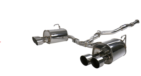Invidia 15+ Subaru STI 4Dr Q300 Single Layer Stainless Steel Quad Tip Cat-Back Exhaust HS15STIG2S