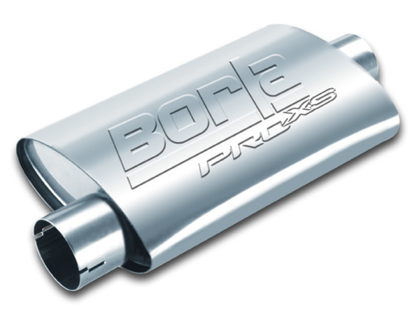Borla Universal Center/Offset Oval 2in Tubing 14in x 4.25in x 7.88in PRO-XS Notched Muffler 400477