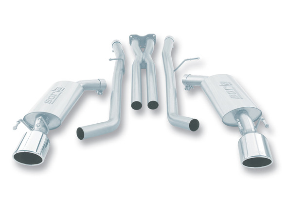 Borla 05-06 Pontiac GTO Coupe 2dr 6.0L 8cyl AT/MT 4spd/6spd RWD SS Catback Exhaust w/ inXin Pipe 140165