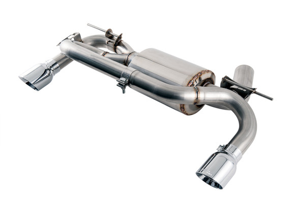 AWE Tuning BMW F3X 340i Touring Edition Axle-Back Exhaust - Chrome Silver Tips (90mm) 3010-32032
