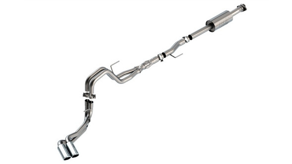 Borla F-150 2021 5.0L 4dr CC SB EC STB Lariat/KR/Platinum/LTD 3/2.25 DSE Cat-Back ATAK CHR Tips 140875