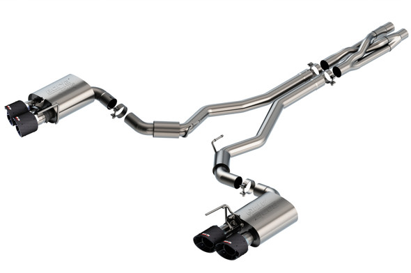 Borla 2020 Ford GT500 5.2L AT 3in ATAK CatBack Exhaust w/ Carbon Fiber Tips 140837CF