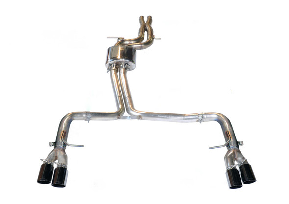 AWE Tuning Audi B8 / B8.5 S4 3.0T Track Edition Exhaust - Diamond Black Tips (90mm) 3020-43020
