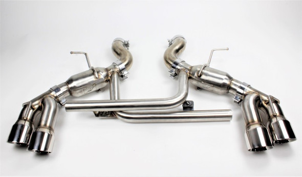 Mishimoto 2016+ Chevrolet Camaro SS Quad-Tip Pro Axle-Back Exhaust w/ Polished Tips MMEXH-CAM8-16AQTPP