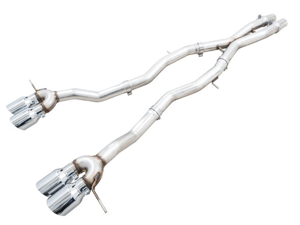 AWE Track Edition Catback Exhaust for BMW G8X M3/M4 - Chrome Silver Tips 3020-43482