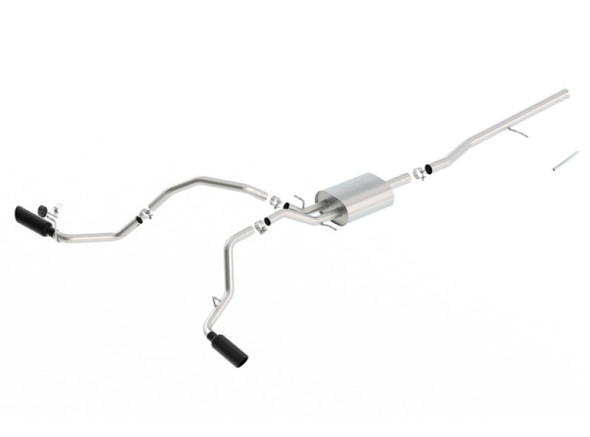 Borla 14-16 Chevrolet Silverado 1500 5.3L ATAK Catback Exhaust w/ Black Chrome Tips 140546BC