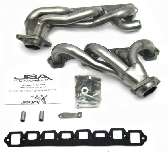 JBA 87-96 Ford F-150 5.8L SBF 1-5/8in Primary Raw 409SS Cat4Ward Header 1628S