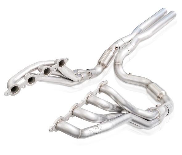 Stainless Works 2019+ Chevrolet Silverado 5.3/6.2 Catted Headers 1-7/8in Primaries 3in Leads X-Pipe CT19HCAT