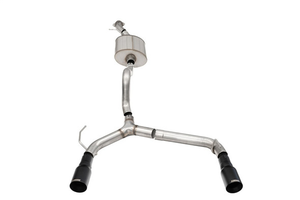 Corsa 21-24 Ford Bronco 2.7L 2-Door 2.75in Cat-Back Dual Rear Exhaust w/ 4in Straight-Cut Black Tips 21208BPC