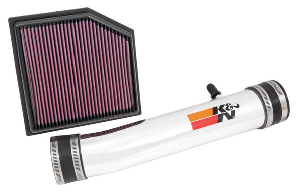 K&N 69 Series Performance Typhoon Intake Kit - Polished for 13-14 Lexus GS350 3.5L V6 69-8704TP