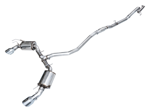 AWE Tuning 22+ Honda Civic Si/Acura Integra Touring Edition Catback Exhaust - Dual Chrome Silver Tip 3015-32331