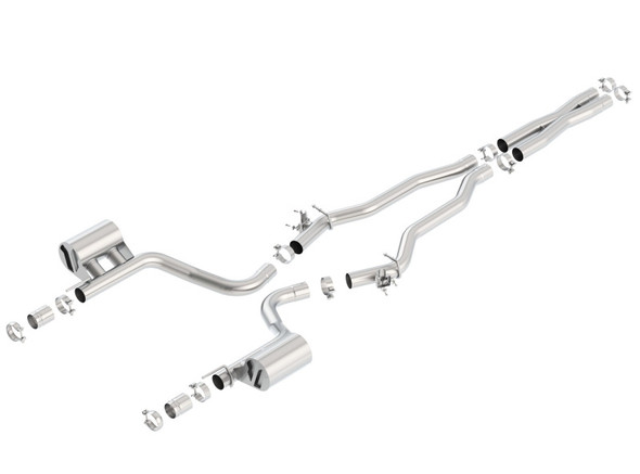 Borla 15-16 Dodge Challenger Hellcat 6.2L V8 ATAK w/ Valve Simulator CB Exhaust Factory Valance 140648
