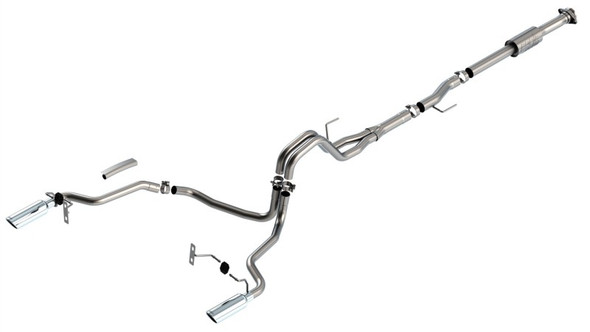 Borla F-150 2021 2.7L/3.5L 2/4wd 4dr CC SB EC STB Lari/King R/Plinum/LTD 3/2.25 Cat-Back AK CHR Tips 140864