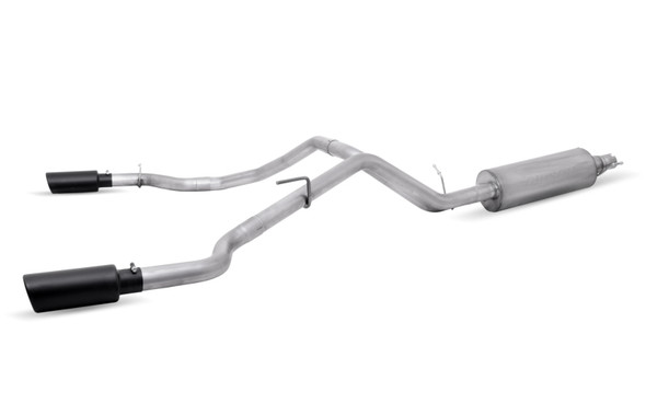 Gibson 19-22 Ford Ranger Lariat 2.3L 2.5in Cat-Back Dual Sport Exhaust - Black Elite 69550B
