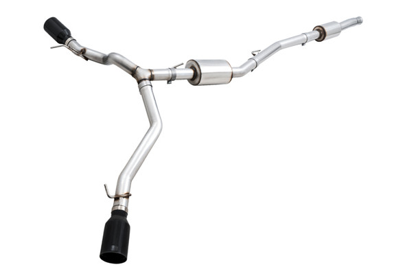 AWE Tuning 20-21 Jeep Gladiator JT 3.6L Tread Edition Cat-Back Dual Exhaust - Diamond Black Tip 3015-33101
