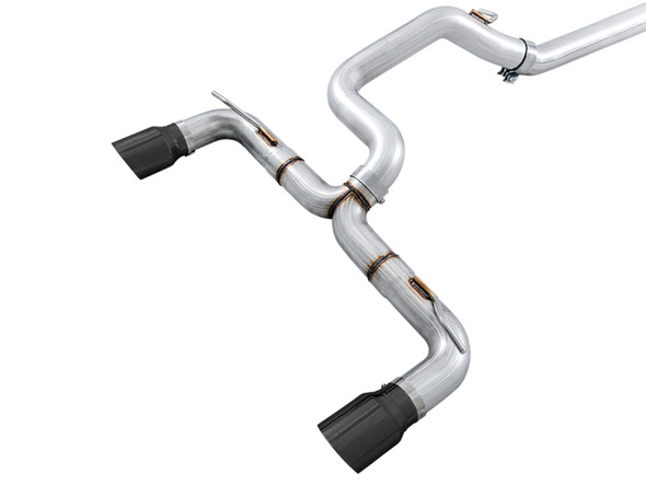 AWE Tuning Ford Focus RS Track Edition Cat-back Exhaust - Diamond Black Tips 3020-33032
