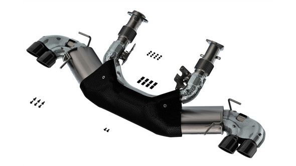Borla 20-23 Chevy Corvette 6.2L V8 AT w/o NPP 3in ATAK Catback Exhaust - Black Chrome Tips 140841BC