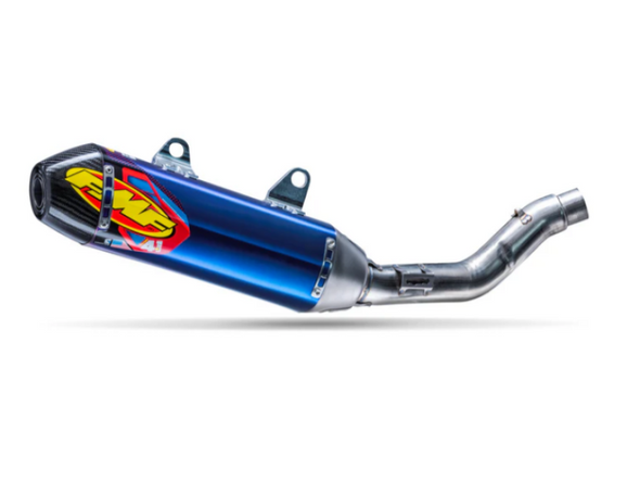 FMF Racing 2024 Triumph TF 250-X Factory 4.1 RCT Titanium Anodized SL (Slip-On) w/ Carbon Cap 045695