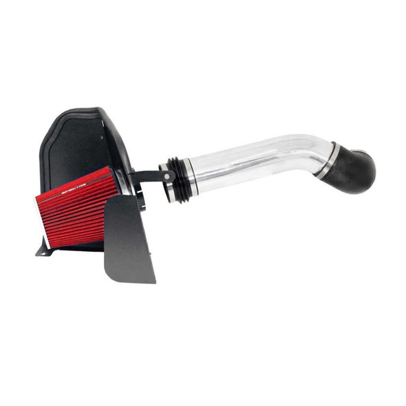 Spectre 07-08 GM Truck V8-4.8/5.3/6.0L F/I Air Intake Kit - Clear Anodized w/Red Filter 9910