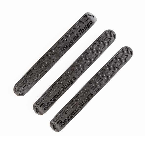 Rugged Ridge Elite Dr Hndle Inserts Black Tread 2Dr 07-18 Jeep Wrangler JK 13311.48