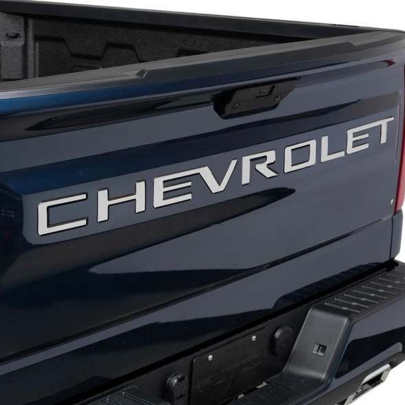 Putco 23-24 Chevrolet Colorado - Grille Letters - Stainless Steel Chevrolet Letters 55555GM