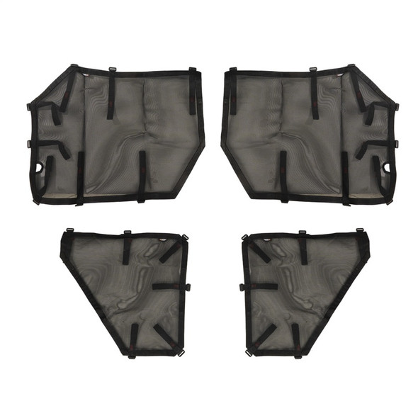 Rugged Ridge Fortis Tube Door Covers Full Set Black 18-20 Jeep Wrangler JLU 13579.55