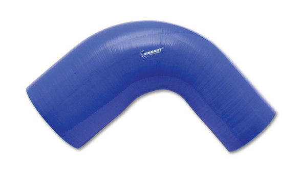 Vibrant 4 Ply Reinforced Silicone 90 degree Transition Elbow 2in ID x 2.5in I.D. 90 deg. Elbow BLUE 2780B
