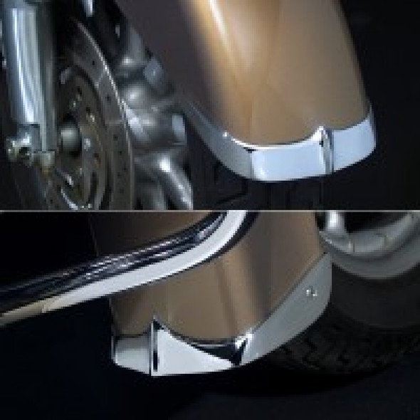 National Cycle 04-13 Harley Davidson FLHX/ FLTR/FLTRU/FLTRX/FLHRS Front Fender Tips 2pc N7046