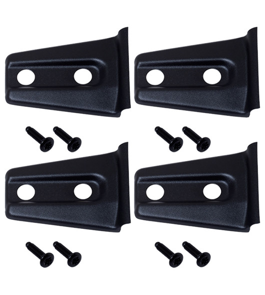 Kentrol 07-18 Jeep Wrangler JK Door Hinge Overlays 4 Pieces 2 Door - Textured Black 80020