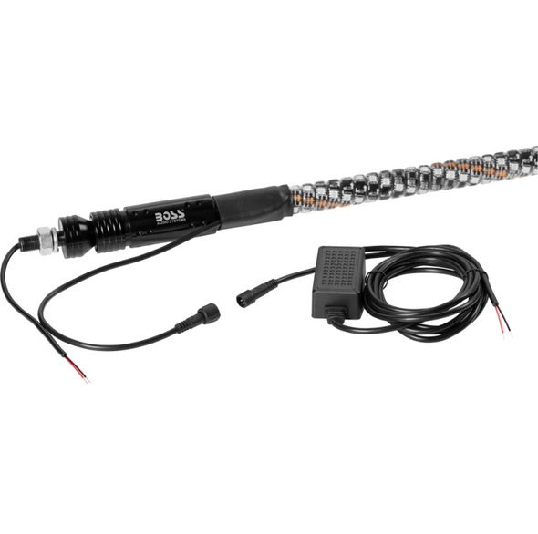 Boss Audio Systems ATV Whip Antenna/ 48 inch/ Multicolor/ IP67 Weatherproof WP4