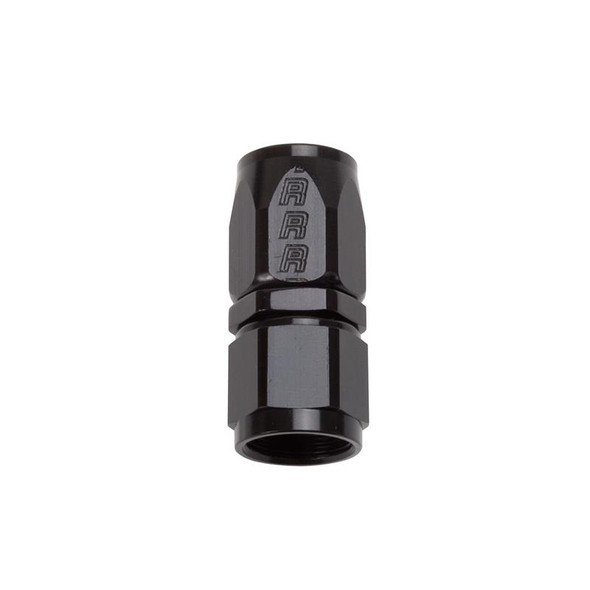 Russell Performance -6 AN Black Straight Full Flow Hose End 610025