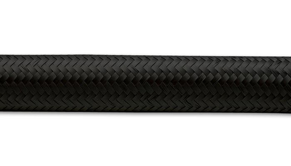 Vibrant -8 AN Black Nylon Braided Flex Hose (20 foot roll) 11978