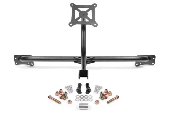 BMR 2015-2019 Ford Mustang Bolt-On Parachute Mount - Black Hammertone PM760H
