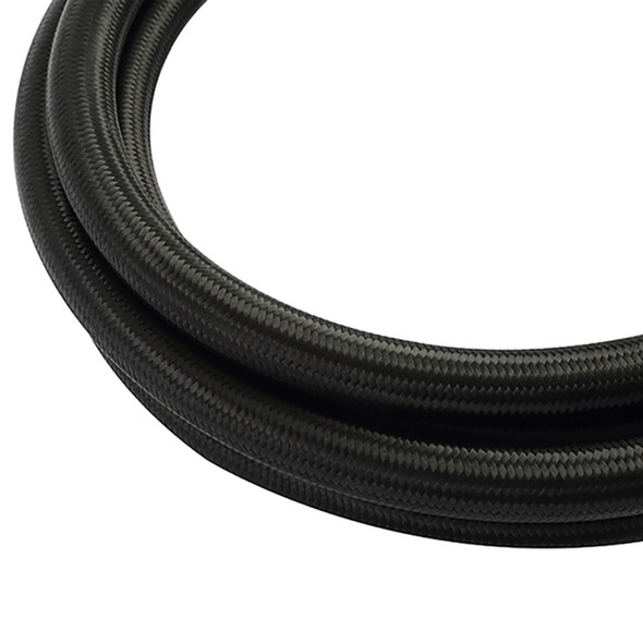 Mishimoto 6Ft Stainless Steel Braided Hose w/ -6AN Fittings - Black MMSBH-0672-CB