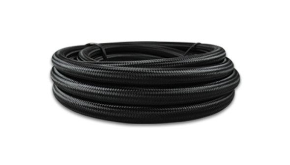 Vibrant -16 AN Black Nylon Braided Flex Hose w/ PTFE Liner (20 Foot Roll) 19016