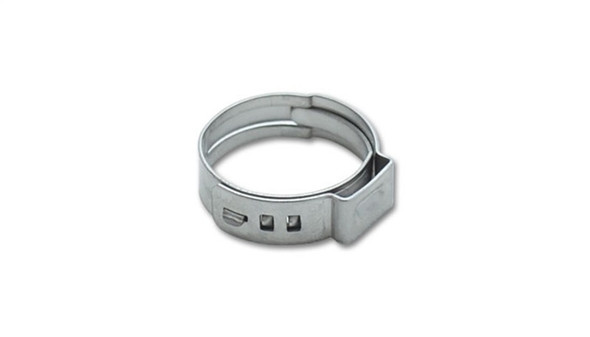 Vibrant One Ear Stepless Pinch Clamps 20.3-23.5mm clamping range (Pack of 10) SS 7mm band width 12280