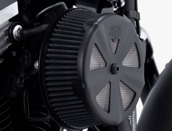Vance & Hines Black Skullcap Crown Intake Cover 71019