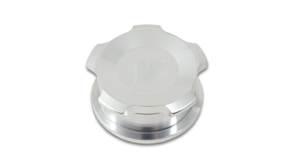 Vibrant 1.5in OD Aluminum Weld Bungs w/ Polished Aluminum Threaded Cap 11288