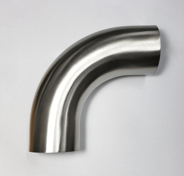 Stainless Bros 3.5in Diameter 1.5D / 5.25in CLR 90 Degree Bend w/ 2in Leg 601-08956-4150