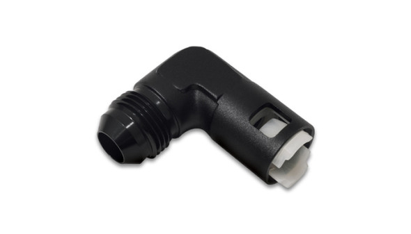 Vibrant 90 Degree Aluminum AN to Female Quick Connect -8AN - 0.375in Hose Size 16922