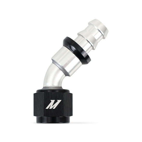 Mishimoto 45 Degree Push Lock Fitting - 8AN MMFT-PL-845