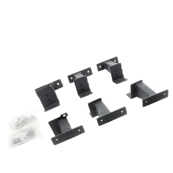 Go Rhino 18-24 Jeep Wrangler JLU 4dr Brackets for Dominator Xtreme Frame Slider - Tex. Blk FSD4506TK