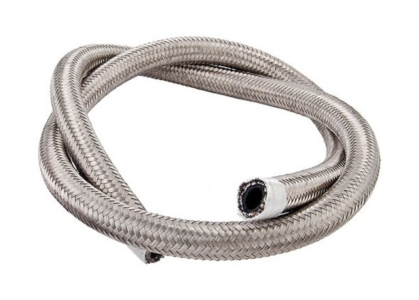 Torque Solution Stainless Steel Braided Rubber Hose -10AN 2ft (0.56in ID) TS-RH-SR10-2